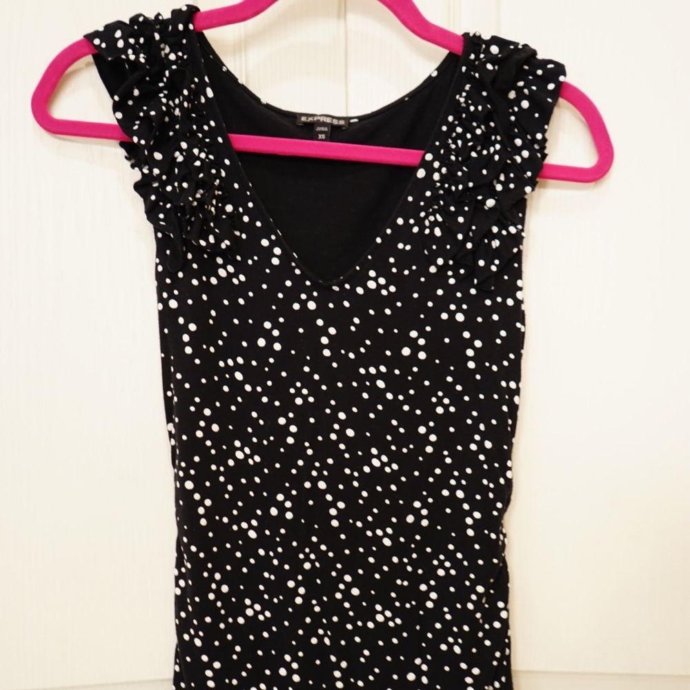 Express polka dot top